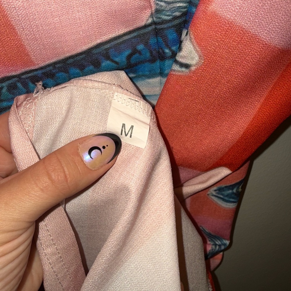 Red and Pink Sardines Fish Mini Dress - Picture 6 of 6